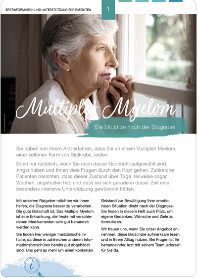 Patientenbroschüre Multiples Myelom 1 von 5 - Die Diagnose
