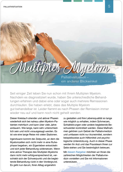 Patientenbroschüre Multiples Myelom 5 von 5 - Die Palliativsituation