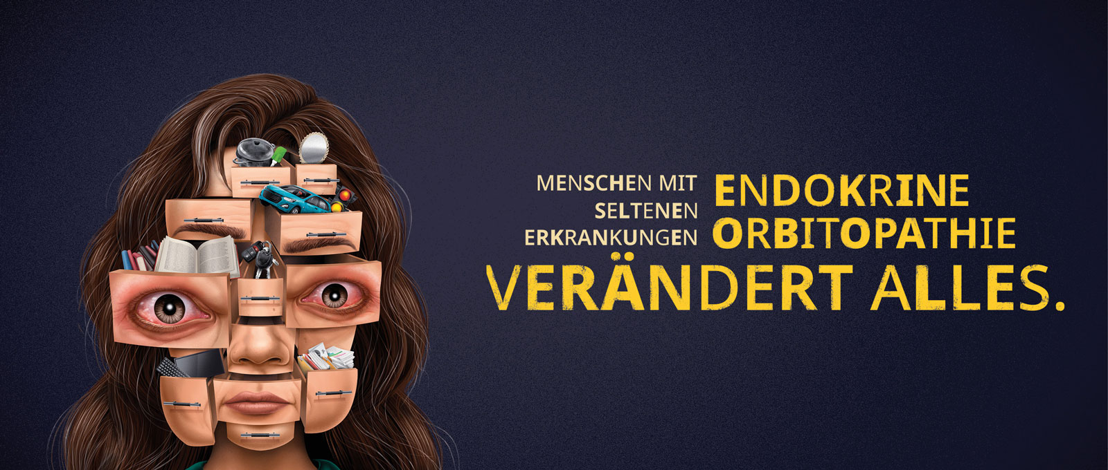 MENSCHEN MIT SELTENEN ERKRANKUNGEN. ENDOKRINE ORBITOPATHIE VERÄNDERT ALLES.